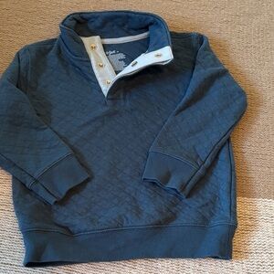 Cat & Jack kids Navy Quilted Crewneck Sweater
